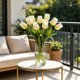 thumbnail image 4 of Tulips Artificial Flowers 1 Pcs Fake Tulip Stems Real Touch Tulips for Spring Wedding Bouquet Home Centerpiece Floral Arrangement Table Décor, 4 of 6