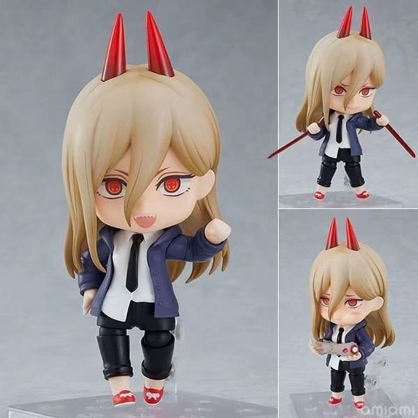 Figura de motosierra de Anime de 15cm, figura de acción de poder, figura de hombre de motosierra Kawaii Denji Pochita, modelo de colección de PVC, juguetes de muñeca Fivean unisex