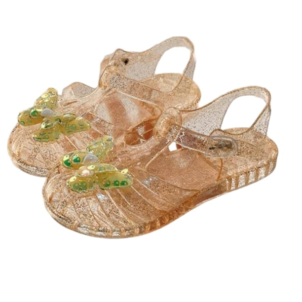 Niños Sandalias Niños Verano Gelatina Goma Niños Y Niñas Cristal Transparente Princesa Zapatos de Playa