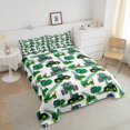 thumbnail image 4 of Cartoon Car Bedding Set,Equipment Trucks Comforter Set Full,Excavators Down Comforter,Heavy Machinery Truck Crane Duvet Set Teens Construction Site Cars Quilt Set,Green, 4 of 6