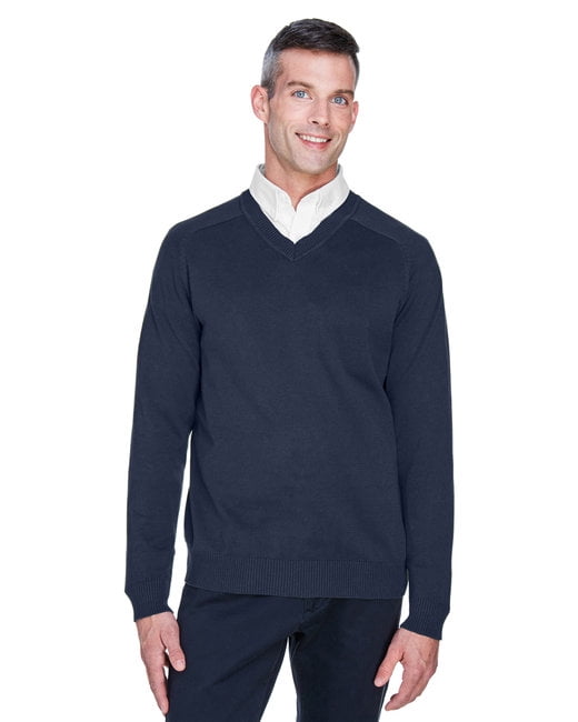 Devon \u0026 Jones D475 Men's V-Neck Sweater 