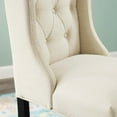 thumbnail image 6 of Modway Baronet Tufted Button Upholstered Fabric Counter Stool in Beige, 6 of 7