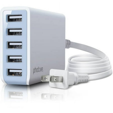 Photive 5-Port USB Desktop Rapid Charger
