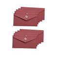 thumbnail image 4 of UPGRATOR 10Pcs Dark Red Retro Classic Wedding Invitation Envelopes with Elegant Design and Paper, 4 of 8