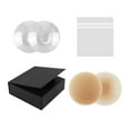 thumbnail image 2 of Autocollants de Couvre-Mamelons Confortables Réutilisables en Silicone Coussinet de Sein Respirant Mamelon 7,5 cm, 2 of 8