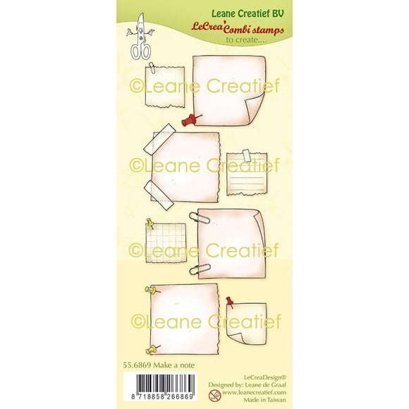 Lecreadesign Combi Clear Stamp Make A Note