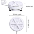 thumbnail image 3 of 3 In 1 Mini Washing Machine Portable Ultrasonic Dishwasher With Usb Powered For Personal Laundry Camping Rv Trip Eu Plug, 3 of 5