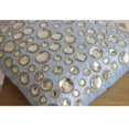 thumbnail image 3 of Euro Pillow Sham Covers, Light Blue Euro Pillowcases 26x26 inch (65x65 cm), Silk European Shams, Circles & Dots, Polka Dots, Crystals, Modern Euro Shams - Sky Blue Diamonds, 3 of 3