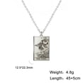 thumbnail image 1 of Unift Collar con colgante de tarjeta de Tarot para mujer, joyería de esoterismo de adivinación de bruja, gargantilla de cadena de acero inoxidable con clip, 1 of 2