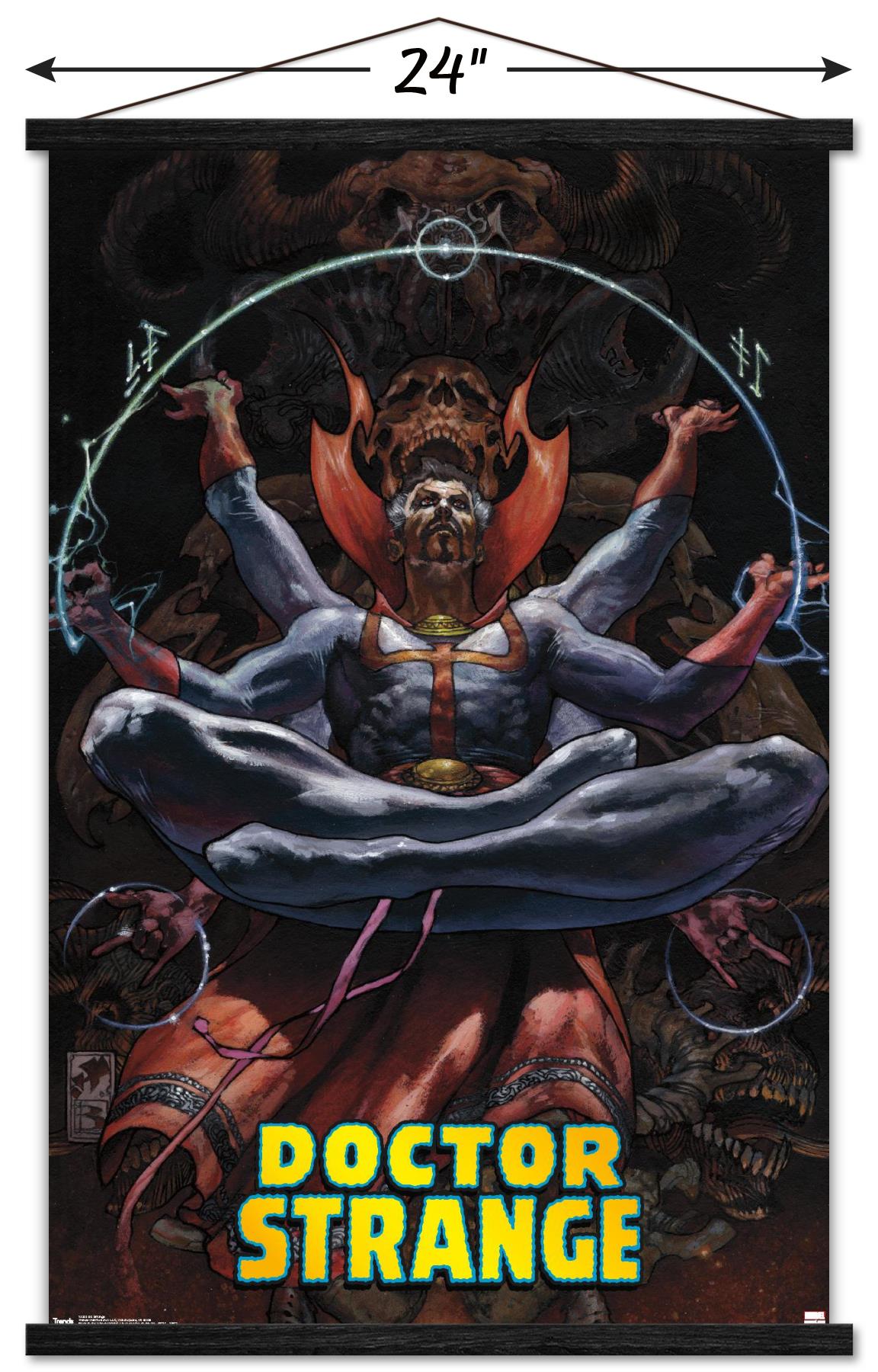 Marvel Comics - Doctor Strange - Meditating Wall Poster with Magnetic Frame, 22.375" x 34"