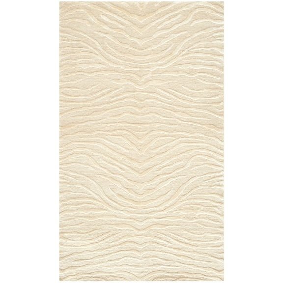 Martha Stewart  by  Journey Silk/ Wool Rug Cloud 5'6" x 8'6" 6' x 9' Indoor Living Room, Bedroom, Dining Room
