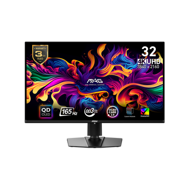 MSI 32" UHD (3840x2160) HDMI DP 165Hz 0.03ms Freesync Premium Pro QD-OLED Gaming Monitor - MAG 321UPXW QD-OLED
