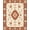 Rust Orange Ivory, Pattern 1, variant on Design&I 8'x10' Washable Area Rug Sleek Flatweave Pet Friendly Orange Burnt Vintage Scroll Border Ornate Decorative Terracotta for King Size Bedroom, Under Bed