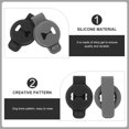 thumbnail image 3 of 2Pcs Pets Anti-lost Protection Sleeves Compatible for Airtag (Black, Grey), 3 of 8