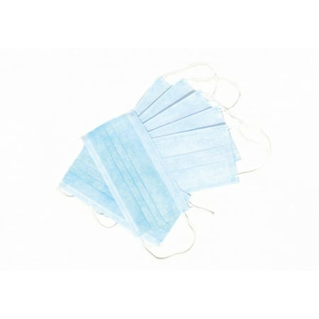 Ear Loop Face Mask Disposable Face Masks with Elastic Ear Loop Breathable and Comfortable 50 Pack Great for Dust, Germ and Virus Protection and Personal Health - USA FDA