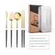 thumbnail image 4 of Juego Completo De Cubiertos De Acero Inoxidable Portátil Y Reutilizable Utensilios De Viaje Para Acampar Juego De Cubiertos Con Caja De Hierro 4 En 1 Cubiertos Para Acampar Oficina De Picnic qarigey OD016138-02, 4 of 6