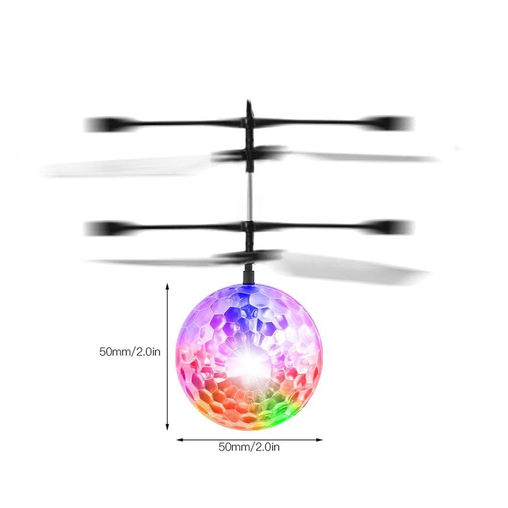 Hand Flying UFO Ball LED Toy Saucer Hovering Induced Infrared Sensor Floating 