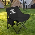thumbnail image 1 of Silla de campamento plegable al aire libre con silla de bolsillo para la playa estable anti -slip lo cómodo asiento de heces de campamento para jardín Negro, 1 of 8