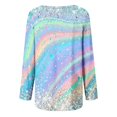thumbnail image 4 of TSADFHJI Ladies Sweatshirts Women 3D Digital Printed Spring and Autumnround Neck Raglan Long Sleeve Loose Top Xxl, 4 of 5