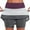🔥 Black, variant on USSUMA Womens Solid Mid‑Waist Skort Athletic Skirt‑Shorts Quick‑Dry Stretch Fabric Inner Brief Side Pockets Breathable Casual Sports Bottoming Skort for Tennis Running Gym