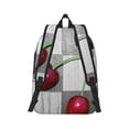 thumbnail image 3 of Balery Cherries laid Vintage Canvas Backpack for Men and Women - Large Capacity, Durable Travel Laptop Bag for School, Work, Hiking, and Outdoor Activities, 3 of 7