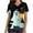 Multicolor, variant on AGWOLF Halloween Scrub Print Tops for Women Cute Ghost Printed T Shirts V Neck Short Sleeve Nurse Shirt Nurse Uniform Workwear Dressy Casual Tunic Tops with Pockets Holiday Tees