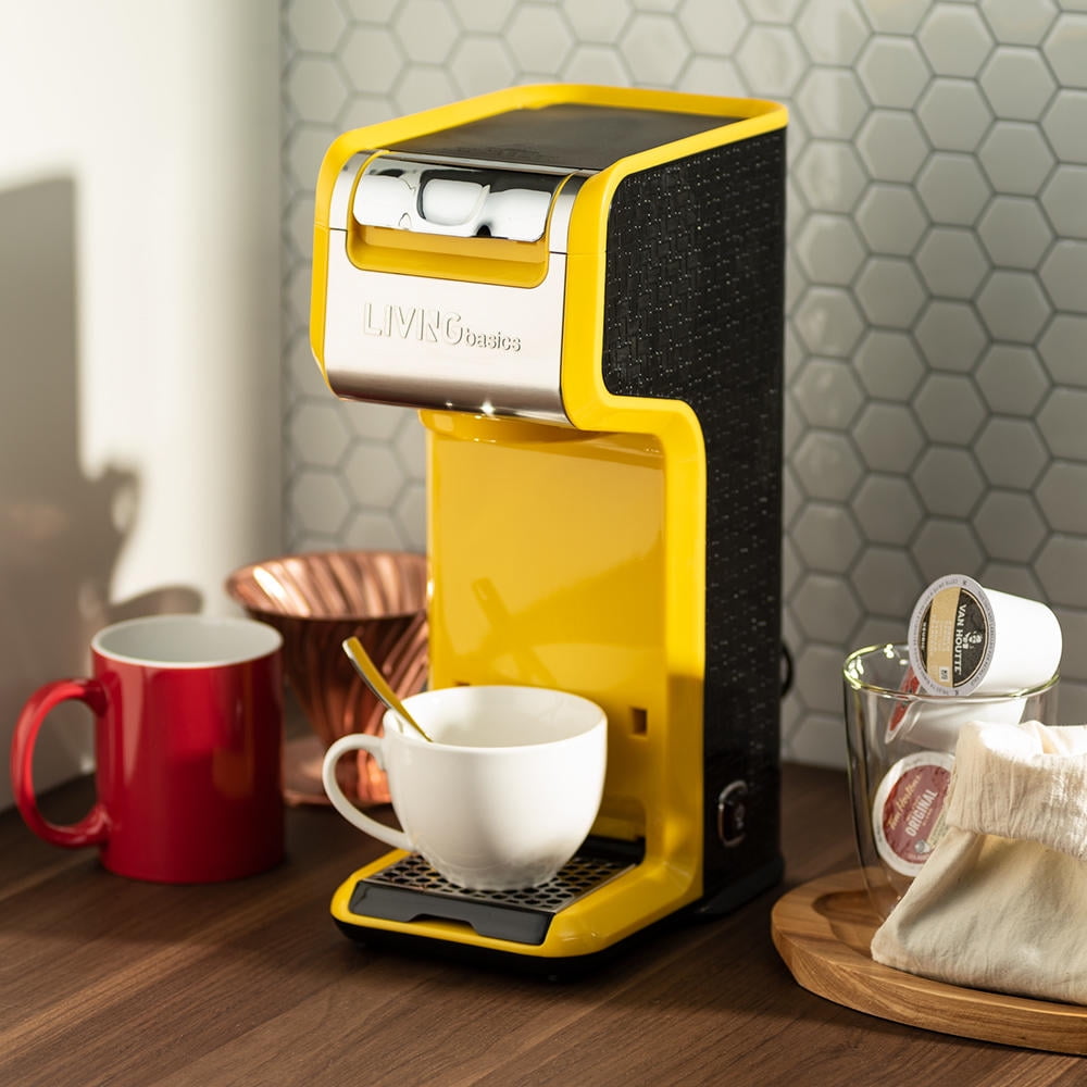 LIVINGbasics™ 2 in 1 Single Serve Coffee Maker Coffee Brewer