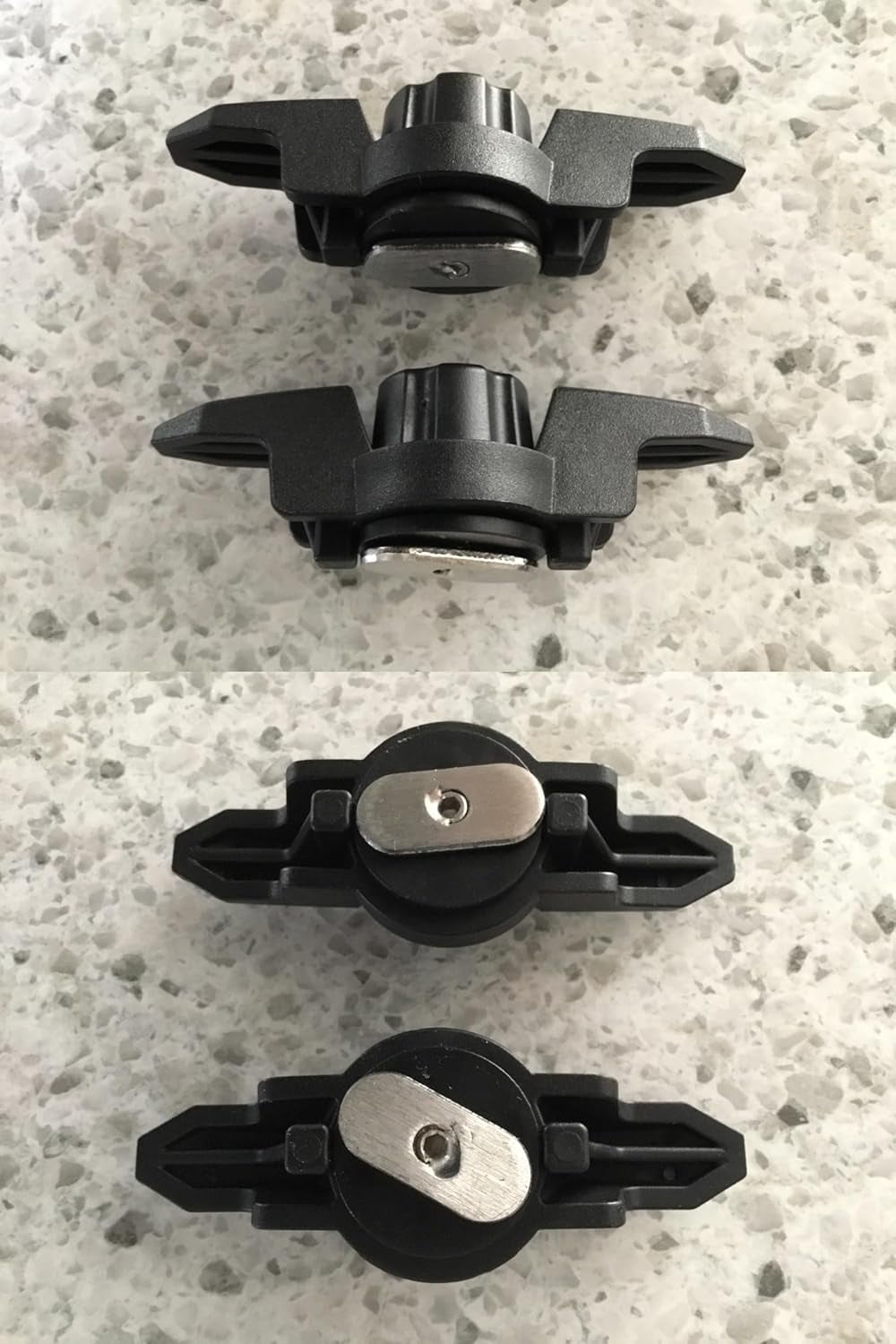 ABCISI 2PCS Line Cleat for Kayak Track Mount, Kayak Anchor Cleat, Track Mount Line Cleat for Rail Mount Kayak Fishing Accessories