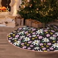 thumbnail image 5 of Sikiie Daisies Flowers Nativity Christmas Tree Skirt, Jesus Christian Winter Holiday Tree Mat Decoration(30-48IN)48", 5 of 6