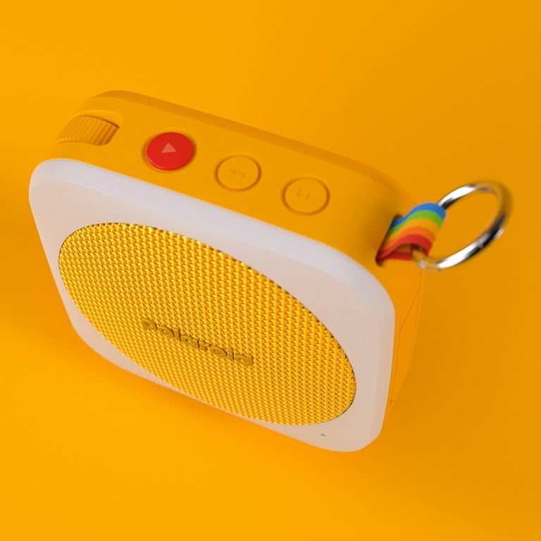 Polaroid P1 Music Player Giallo – Casse Bluetooth Portatile, IPX5, Stereo Pairing, 10h Autonomia