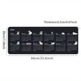 thumbnail image 6 of 2024 Black Desk Pad Calendar, Natural Rubber Mouse Pad, Quality Creative Gaming Mouse Pad Rectangle Mouse Pad, 6 of 8