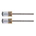 thumbnail image 1 of 2Pcs DC Geared Motor Copper 30RPM Impact Resistance Low Noise Reduction Motor DC6V M4x55mm, 1 of 5