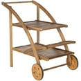 thumbnail image 6 of Safavieh Lodi Indoor/Outdoor Contemporary Wood Tea Cart, 6 of 6