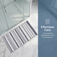 thumbnail image 7 of Unique Bargains Absorbent Striped Non Slip Quick Dry Washable Bath Mats Gray 30"x17", 7 of 7