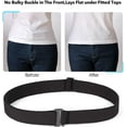 thumbnail image 4 of XIATIAN Invisible Women Stretch Belt No Show Elastic Web Strap Belt with Flat Buckle for Jeans Pants Dresses, 4 of 7
