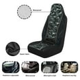 thumbnail image 6 of Yuyamidu Deep Green Camo Auto Seat Covers Camouflage Bucket Front Seats Cover for Cars Full Set of 2, Fit for Cars, SUV, Truck, Sedan, 6 of 7