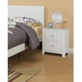 thumbnail image 5 of Bedroom 2-Drawer White Nightstand with Round Knob Handle, 5 of 8