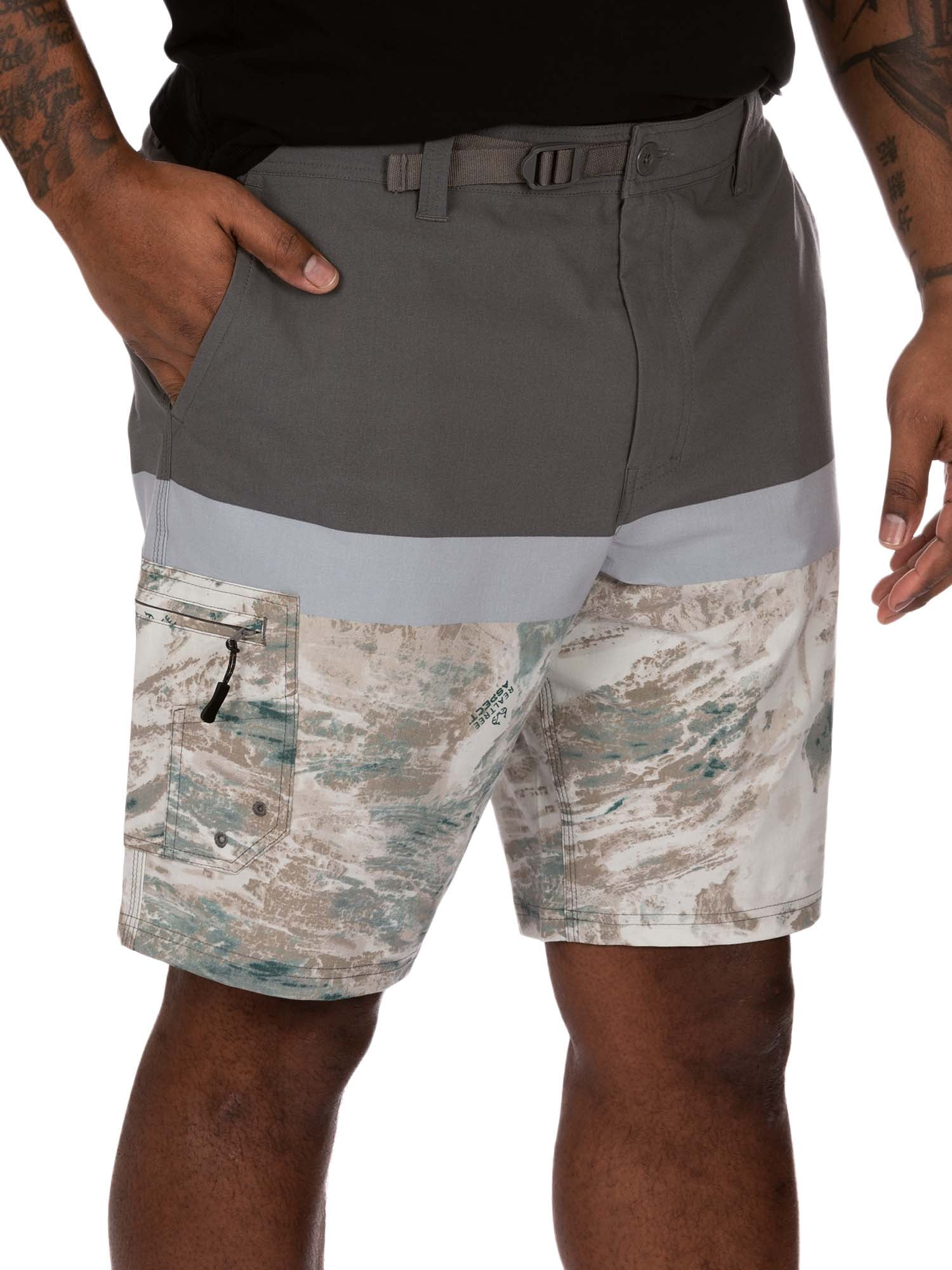 Mens Realtree Camo Cargo Swim Board Shorts Size Small 28-30 Camouflage Trunks 