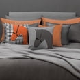 thumbnail image 3 of JWH Houndstooth Throw Pillow Cover with Faux Leather Horse Applique 18x18inch Grey and Black White Decorative Square Cushion for Couch Sofa Bed Living Room Equestrian Style Home Decor, 3 of 8