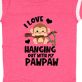 thumbnail image 4 of Inktastic Monkey I Love Hanging out with My Pawpaw Boys or Girls Baby Bodysuit, 4 of 5