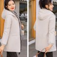 thumbnail image 5 of JJackets for Women Up to 35% off!Ndbuld Women's Coat Mid-length Quilted Jacket Ultra Lightweight Warm Foldable Hooded Women's Down Jacket on Clearnce,M-3XL,Beige, 5 of 5