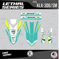 thumbnail image 2 of Kalair GFX Graphics Kit for Kawasaki KLX300SM (2021+) Lethal Series, 2 of 5