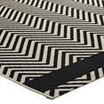 thumbnail image 4 of Modway Optica Chevron With End Borders 8x10 Indoor and Outdoor Area Rug in Black and Beige, 4 of 7