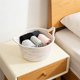 thumbnail image 5 of Rope Storage Basket With Cats Ear Handles Decorative Desktop Organizer For Keys Cosmetics And Sundries, 5 of 6