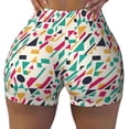 thumbnail image 2 of Picia Colorful Spots Printed Workout Shorts for Women Seamless Scrunch Butt Lifting High Waisted Yoga Gym Booty Running Moisture-wicking Short Pants-Medium, 2 of 9