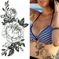 thumbnail image 1 of onlyliua Buscador de Regalos Tatuajes con Bocetos Pegatinas Abstractas Pegatinas Flores Rosas, 1 of 2