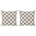 thumbnail image 1 of Ambesonne Dog Lover Throw Pillow Cover 2 Pack, Wolf Pattern, 24", Multicolor, 1 of 2