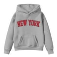 thumbnail image 4 of Byoo Big Girl's New York Printed Hoodie Kids Sports Long Sleeve Hooded Sweatshirt Top, 4 of 4