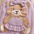 thumbnail image 5 of CAUYDY Preemie Girls Going Home Outfit Baby Girl Short Sleeve Bodysuit Set Newborn Fall Winter Clothes Infant Romper 0 3 6 9 Months 1T 2T Sizes 6-12 Months,Purple, 5 of 9