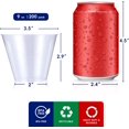 thumbnail image 2 of JOLLY CHEF 𝟐𝟎𝟎 𝐏𝐚𝐜𝐤 𝟗 𝐨𝐳 Clear Disposable Plastic Cups Heavy-duty Party Glasses, Disposable Cups for Thanksgiving, Halloween,Christmas Party, 2 of 3